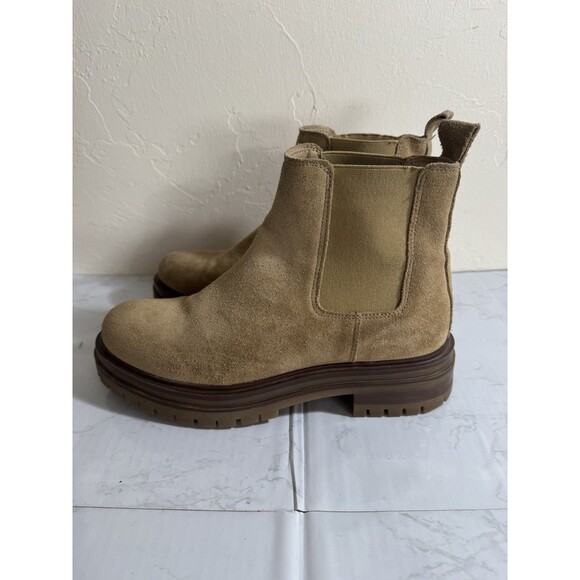 Avellini Made‎ in Portugal Suede Leather Lug Sole Chelsea Boots EU39/US 8.5 - Picture 3 of 6
